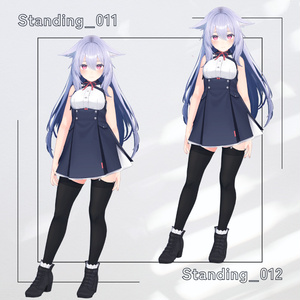 【アバター用モーション＆ポーズ】写真撮影に最適なアニメーション集”Standing” 【VRC/改変/ゲーム向け】 缩略图 7