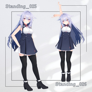 【アバター用モーション＆ポーズ】写真撮影に最適なアニメーション集”Standing” 【VRC/改変/ゲーム向け】 缩略图 14