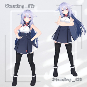 【アバター用モーション＆ポーズ】写真撮影に最適なアニメーション集”Standing” 【VRC/改変/ゲーム向け】 缩略图 11