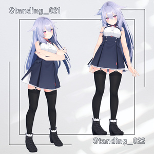 【アバター用モーション＆ポーズ】写真撮影に最適なアニメーション集”Standing” 【VRC/改変/ゲーム向け】 缩略图 12