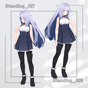 【アバター用モーション＆ポーズ】写真撮影に最適なアニメーション集”Standing” 【VRC/改変/ゲーム向け】 缩略图 15