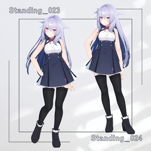 【アバター用モーション＆ポーズ】写真撮影に最適なアニメーション集”Standing” 【VRC/改変/ゲーム向け】 缩略图 13