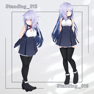 【アバター用モーション＆ポーズ】写真撮影に最適なアニメーション集”Standing” 【VRC/改変/ゲーム向け】 缩略图 9