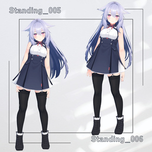 【アバター用モーション＆ポーズ】写真撮影に最適なアニメーション集”Standing” 【VRC/改変/ゲーム向け】 缩略图 4
