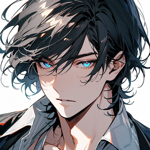 【アイコン】黒髪男性【6枚セット】