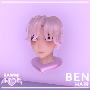 VRChat, MMD Hair - 90's Messy Male