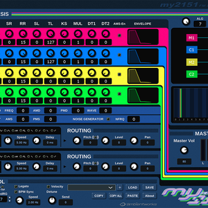 my2151 - FM Synthesizer VST3 Plugin - 