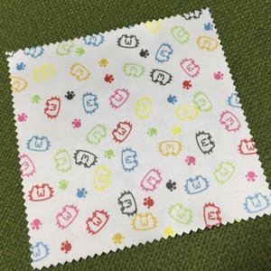 ねこいっぱいクロス　白