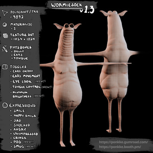 Wormiesock VRChat Avatar 缩略图 2