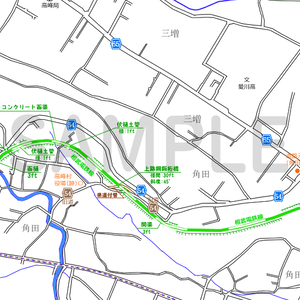 何かたくさん書きこみのある地図〔神奈川県愛甲郡愛川町編〕