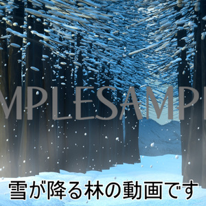 【動画素材】雪景色【YouTuberや配信素材に】