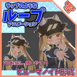 【再配布可能】ループアニメーション【VRC想定AFKなどに（ラップのような）】