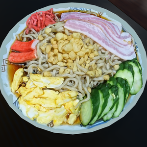 【無料】冷やし中華【3Dモデル】