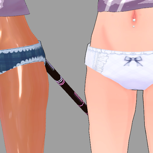 CyberCatちゃん1.0向けぱんつ【3Dモデル】