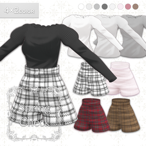 【VRoid正式版】春ニット Spring knit 8 Color SET