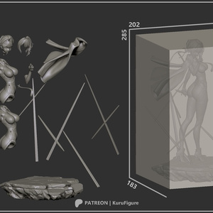 申鶴(原神) ガレージキット - zp1 - BOOTH