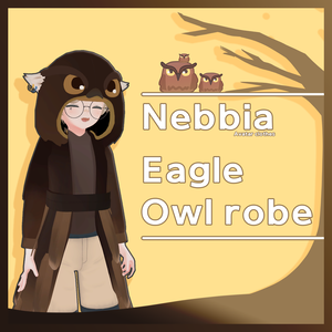 【3Dモデル】 [ネビア]Nebbia - Eagle Owl robe[🚫Stop selling]