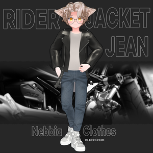 【3Dモデル】 [ネビア] Nebbia - Rider Jacket & Jean[🚫Stop selling]