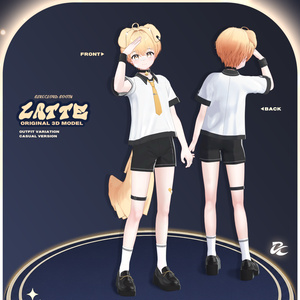 『ラテ』 - Latte / オリジナル3Dモデル 缩略图 3