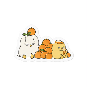 こもりのステッカー（みかんの山）