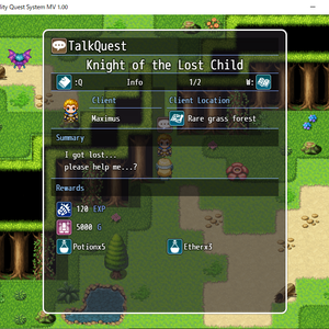 [MV/MZ] High Quality Quest System (English Version)