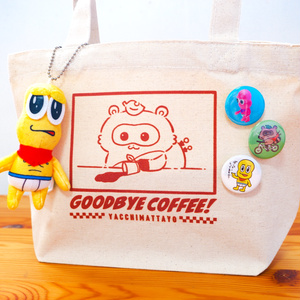 サウナボーイxピーナッツくん メッシュバッグ （カーキ） - 狸豆商店