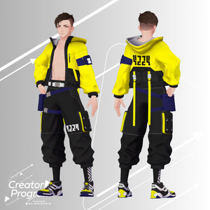 男性アバター向け衣装『No4224TechwearSet』 - By みけじん / CP6 缩略图 5