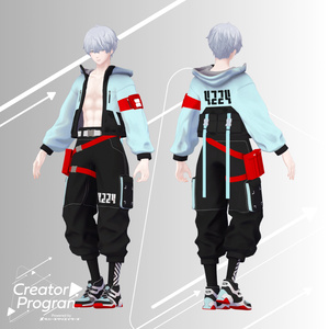 男性アバター向け衣装『No4224TechwearSet』 - By みけじん / CP6 缩略图 2