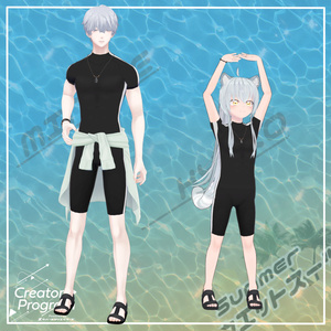 男性アバター向け衣装『Summer ウエットスーツ』 - By 立下あわ / CP5 缩略图 3
