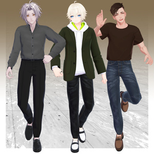 【7アバター対応】アバター向け衣装『TRAD WEAR SET』 - By 竹流 / CP1 缩略图 3