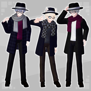 男性アバター向け衣装『Agent chester coat』 - By 立下あわ（空のあとりえ） / CP5 缩略图 3