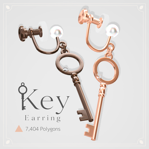 【オリジナル3Dモデル】Key Earring