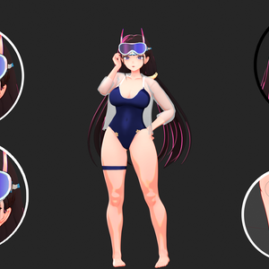 【MMDモデル】アズールレーン/ Azur Lane · Noshiro Swim