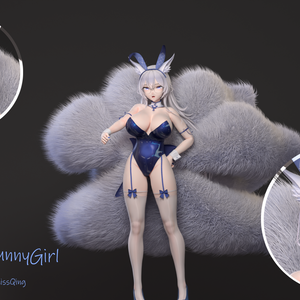 【MMDモデル】アズールレーン/ Azur Lane · Shinano BunnyGirl&Chibi