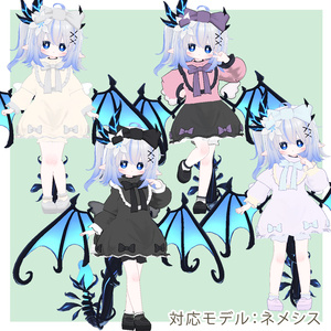 【複数アバター対応】オリジナル3D衣装【Ribbon Dress】 缩略图 11