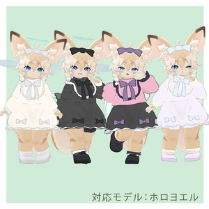 【複数アバター対応】オリジナル3D衣装【Ribbon Dress】 缩略图 15