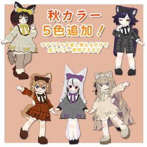 【11アバター対応】オリジナル3D衣装【Ribbon Dress】