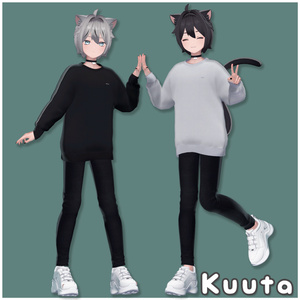 【複数アバター対応】ちょこんと はーふあっぷ【VRChat想定】 缩略图 28