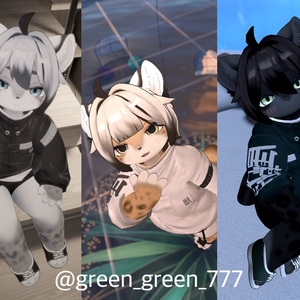 【複数アバター対応】ちょこんと はーふあっぷ【VRChat想定】 缩略图 39