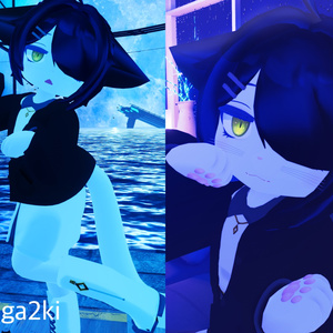 【複数アバター対応】ちょこんと はーふあっぷ【VRChat想定】 缩略图 32