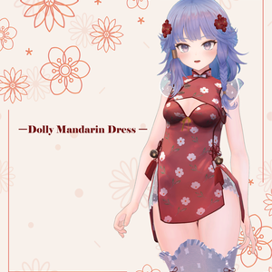 Dolly Mandarin Dress 【マルボディ対応】