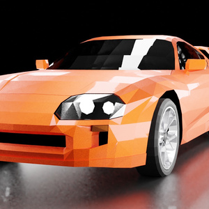 supra スープラ　ローポリモデル　FBX