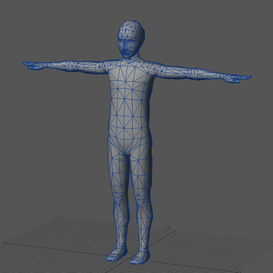 [Lightwave3D]ローポリゴン人間素体セットアップデータ