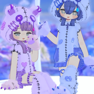 無料あり！【まめふれんず対応】病みかわ着ぐるみくま🐻【MA対応、VRChat想定】 缩略图 8