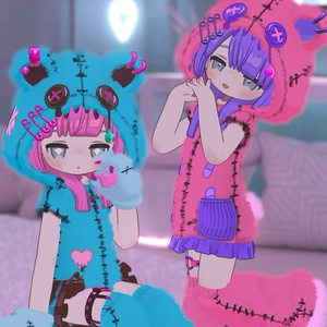 無料あり！【まめふれんず対応】病みかわ着ぐるみくま🐻【MA対応、VRChat想定】 缩略图 10