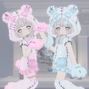 無料あり！【まめふれんず対応】病みかわ着ぐるみくま🐻【MA対応、VRChat想定】 缩略图 7