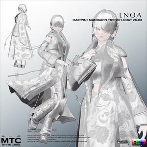 MANDARIN TRENCH-COAT 26-03【3アバター対応・VRChat想定】LNOA WHITE LABEL 26 COLLECTION 缩略图 14