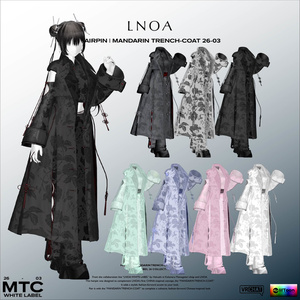 MANDARIN TRENCH-COAT 26-03【3アバター対応・VRChat想定】LNOA WHITE LABEL 26 COLLECTION 缩略图 4