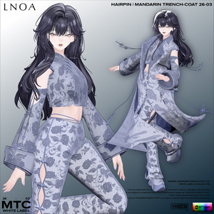 MANDARIN TRENCH-COAT 26-03【3アバター対応・VRChat想定】LNOA WHITE LABEL 26 COLLECTION 缩略图 18