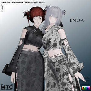 MANDARIN TRENCH-COAT 26-03【3アバター対応・VRChat想定】LNOA WHITE LABEL 26 COLLECTION 缩略图 2
